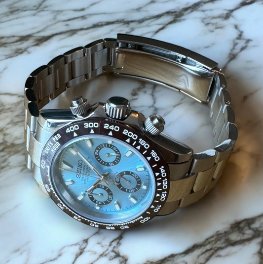 SEIKO MOD Daytona Ice Blue Dial