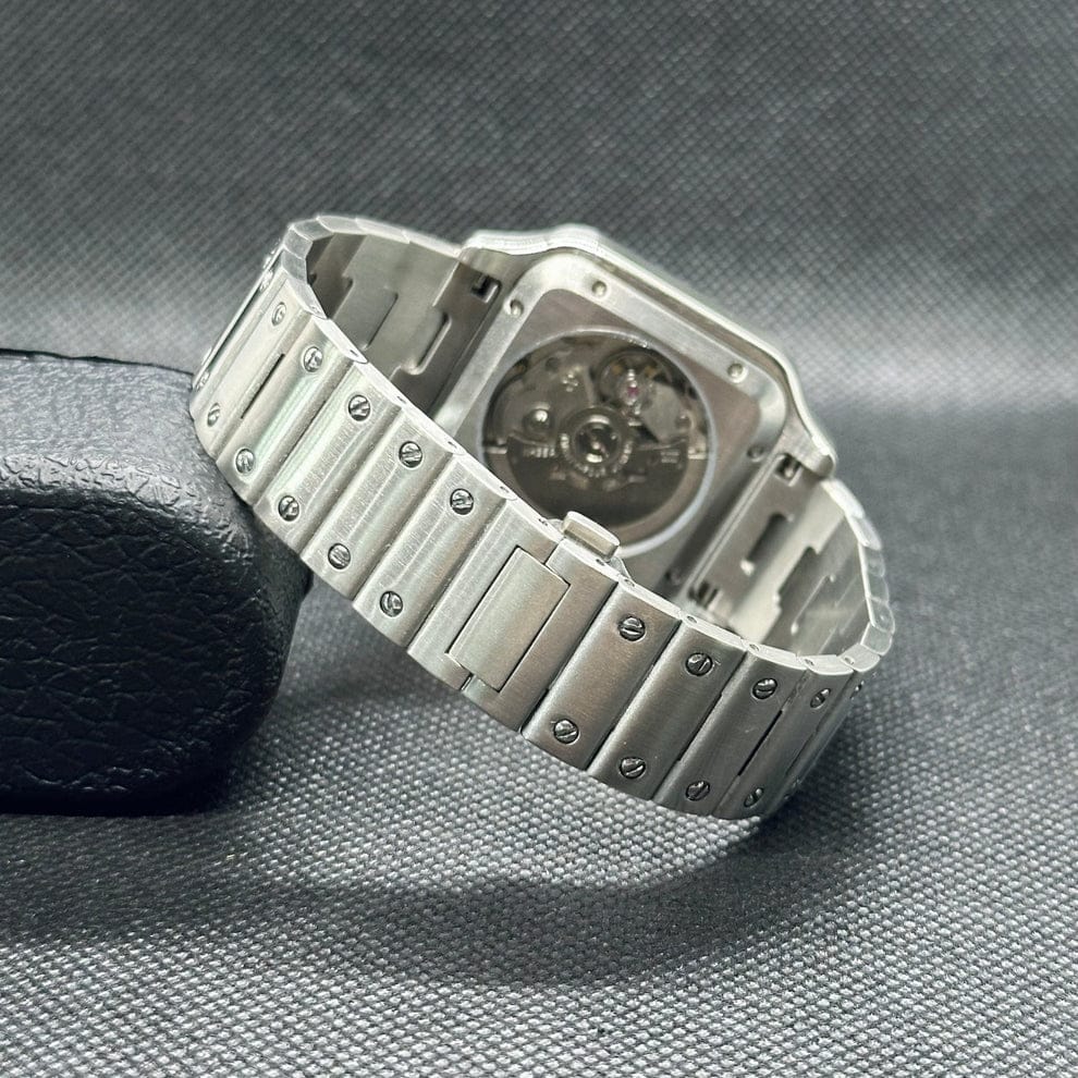 Seiko Mod Santos White Roman Dial