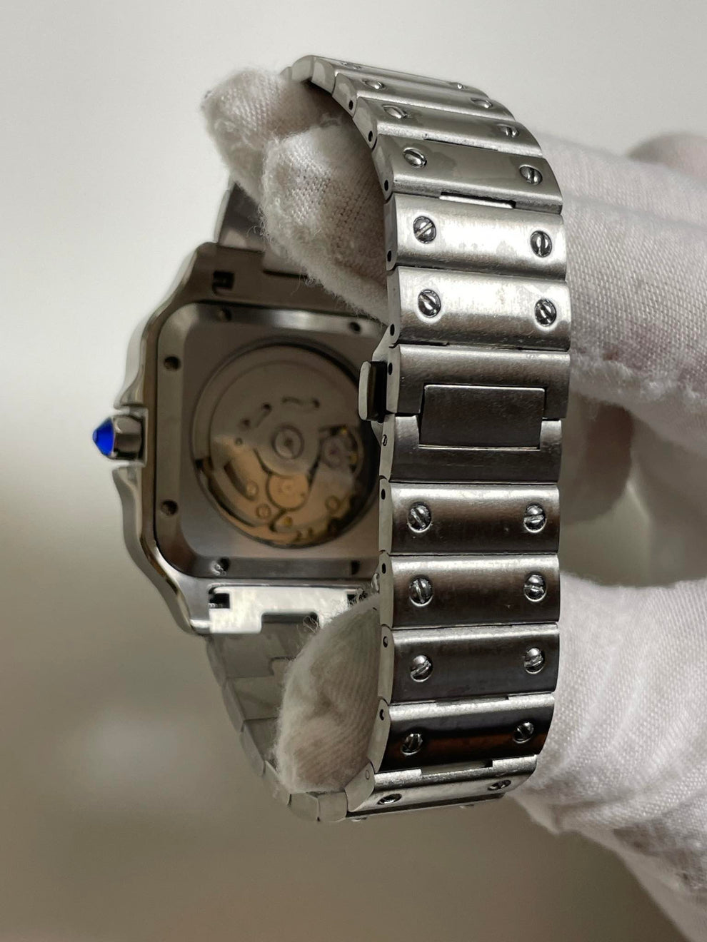 Seiko Mod Santos White Roman Dial Fuck 9-5