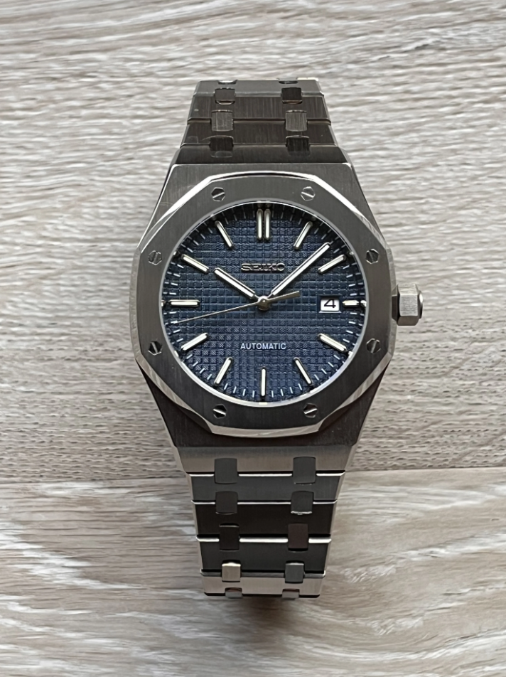 Seiko Mod Royal Oak Blue Dial