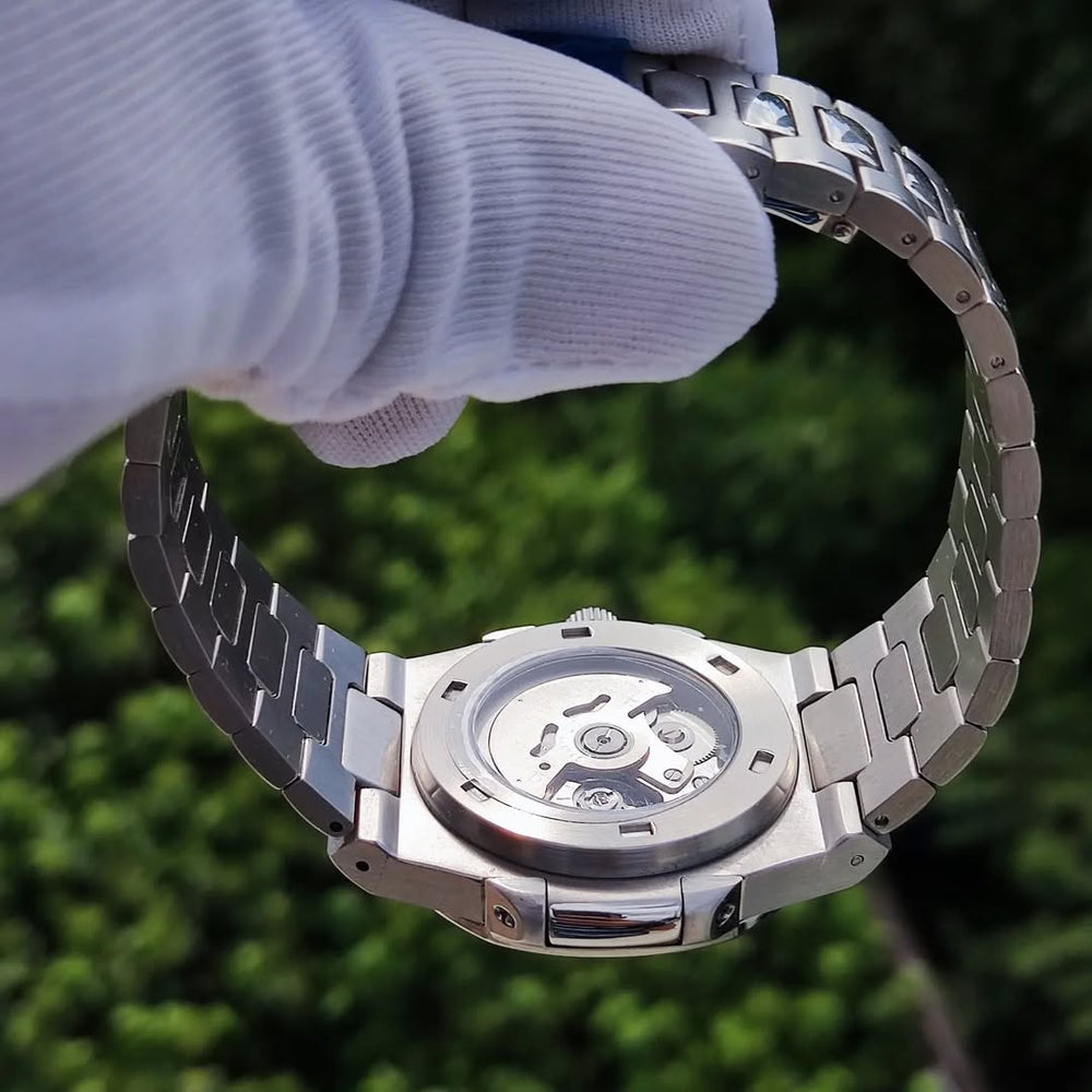 Seiko Mod Nautilus Blue Dial