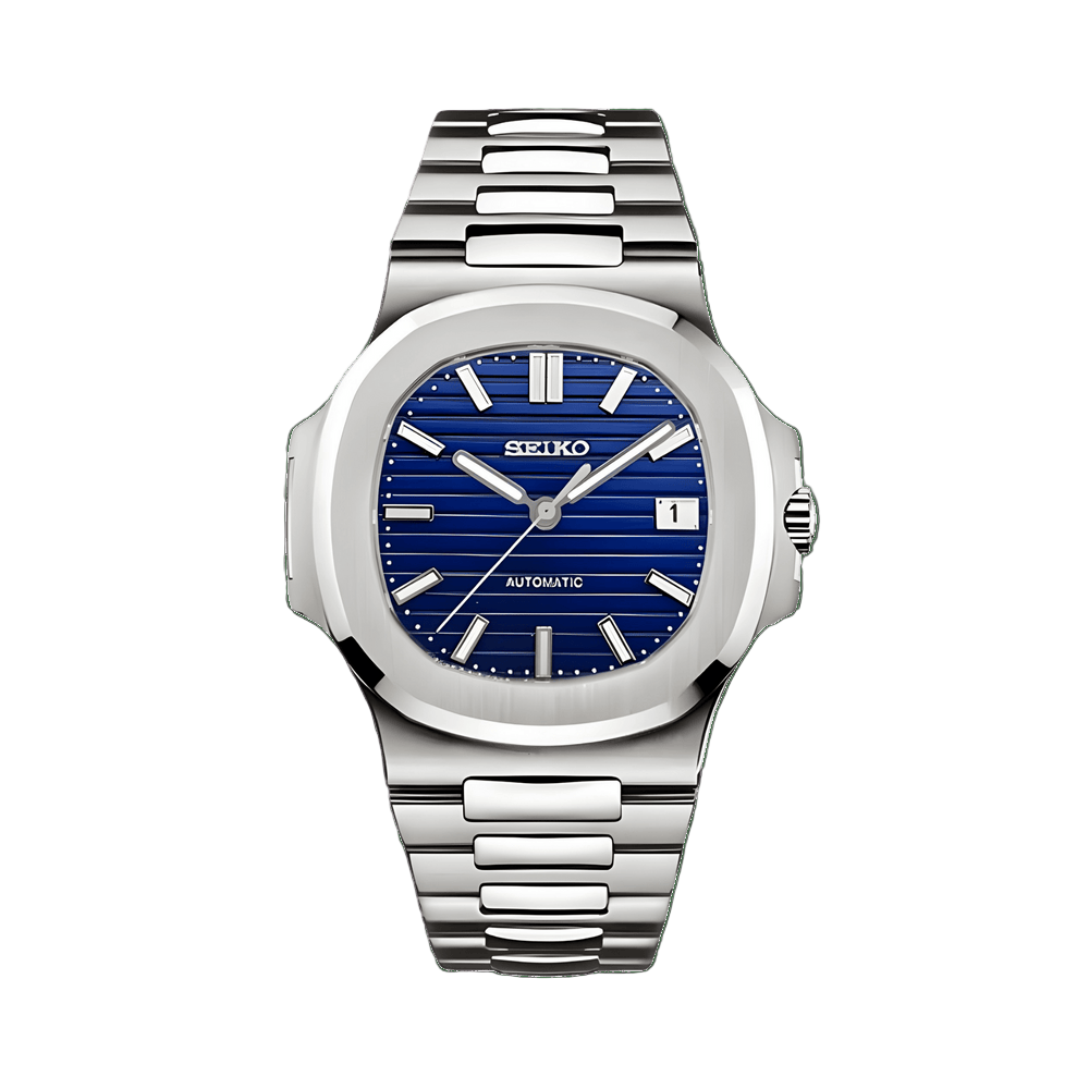 Seiko Mod Nautilus Blue Dial