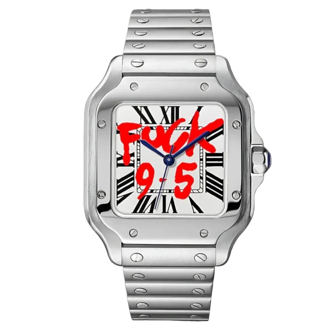 Seiko Mod Santos White Roman Dial Fuck 9-5