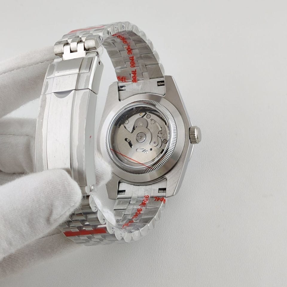 Seiko Mod Datejust White Arabic Dial