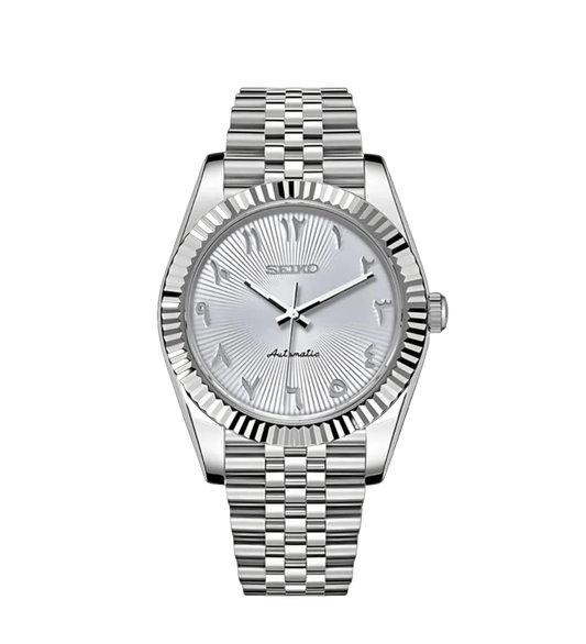 SEIKO MOD Datejust White Arabic Dial