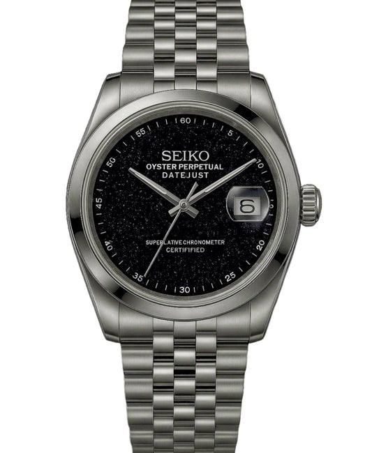 Seiko Mod Datejust Galactic Galaxy Burst